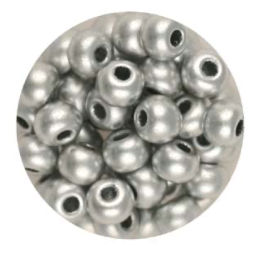Size 6/0 Preciosa Seed Beads - Metallic Silver