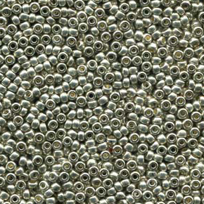 Size 8/0 Preciosa Seed Beads - Metallic Silver