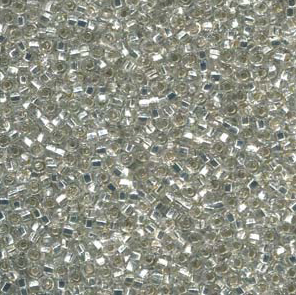 Size 11/0 Preciosa Seed Beads - Silver Lined Crystal