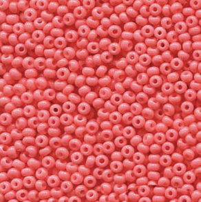 Size 8/0 Preciosa Seed Beads - Opaque Salmon