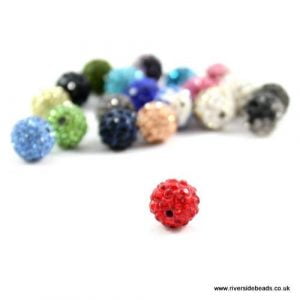 Red Crystal Clay Beads - Riverside Beads