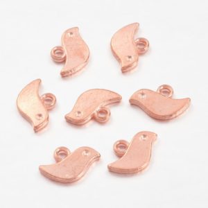 Rose Gold Small Bird - Riverside Beads