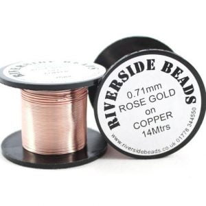 Copper Craft Wire - Rose Gold - Riverside Beads