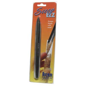 Beadsmith Scoopeez bead scoop tool for jewellery making – tapered end scoop for picking up and pouring seed beads, crystals and craft beads.