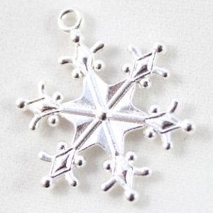Snowflake Charms - Silver Plated - Riverside Beads