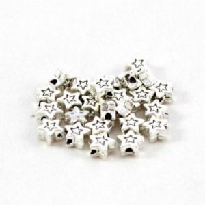 Star Spacer Bead - Silver