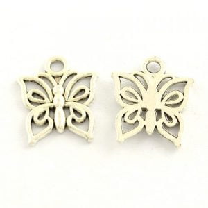 Tibetan Style Butterfly Charms - Riverside Beads