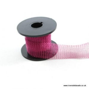 Knitted Mesh Tube Wire 15mm - Bright Violet