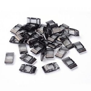 Carrier Beads - Smoky Grey
