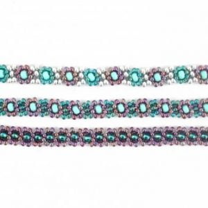 Daisy Chain Beadweaving Necklace - riverside beads