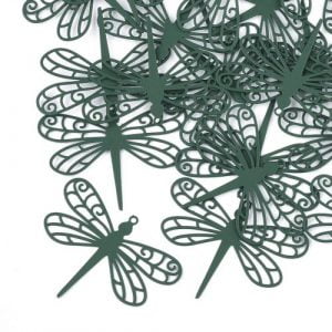 Dragonfly Charms - Green - Charms - Riverside Beads