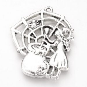 Halloween Scene Charms - Antique Silver - Riverside Beads