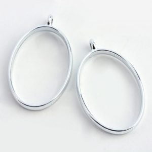 Oval Open Pendant Frames - Riverside Beads