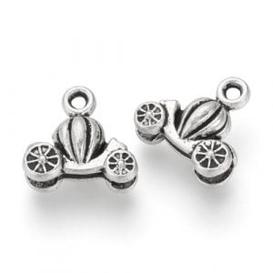 Pumpkin Carriage - Antique Silver - Riverside Beads