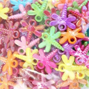 Rainbow Acrylic Dragonfly Charm - Riverside Beads