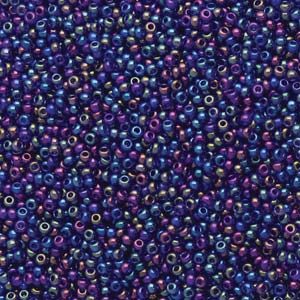 Size 11/0 Preciosa Seed Beads - Purple AB - Riverside Beads