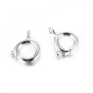 Silver Bolt Ring Clasp - Riverside Beads