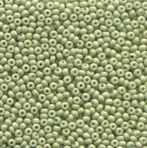Size 11/0 Preciosa Seed Beads - Light Olive Solgel - Riverside Beads