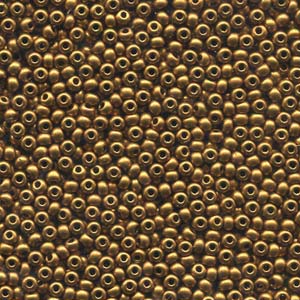 Size 8/0 Preciosa Seed Beads - Bronze Gold - Riverside Beads
