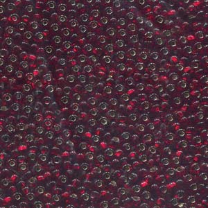 Size 8/0 Preciosa Seed Beads - Czech S/L Garnet - Riverside Beads