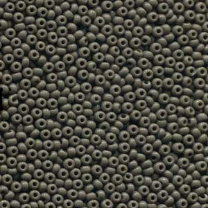 Size 8/0 Preciosa Seed Beads - Opaque Grey - Riverside Beads