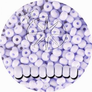 Size 8/0 Preciosa Seed Beads - Opaque Lilac - Riverside Beads