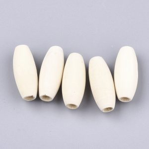 25x10mm Oval Wooden Beads - Riverside Beads
