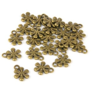 Six Petal Flower Charm -Riverside Beads