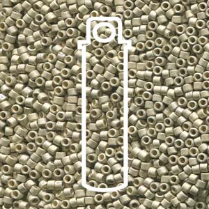 Size 11/0 Miyuki Delica Beads - Duracoat Galvanised Metallic Silver - Riverside Beads