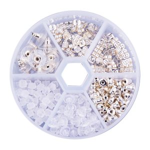 Mixed Silver Earring Back Collection - Riverside Beads