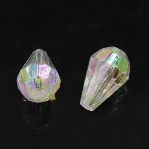 Acrylic AB Faceted Drop - Riverside Beads