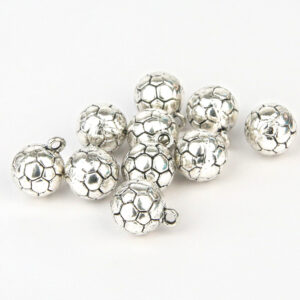 Silver Football Charms - Riverside Beads