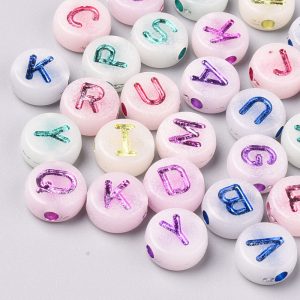Glow in the Dark Acrylic Alphabet Bead - Riverside Beads