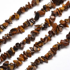 Semi Precious Chips - Tiger Eye - Riverside Beads