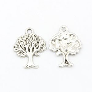 Silver Tree 2 Charms - Riverside Beads