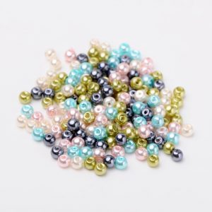 4mm Mixed Glass Pearls - Mermaid Mix - Riverside Beads