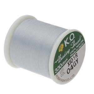 Grey KO Nylon Thread - Riverside Beads