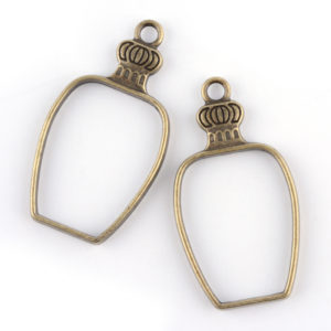 Bottle Open Pendant Frames - Riverside Beads