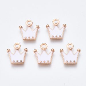 Enamel Crown Charms - Riverside Beads