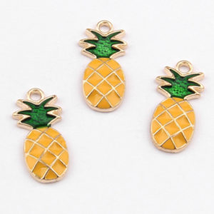 Enamel Pineapple Charms- Riverside Beads
