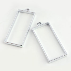 Rectangle Open Pendant Frames - Riverside Beads