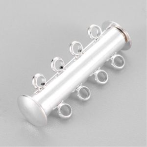 Silver 4 Strand Clasp - Riverside Beads
