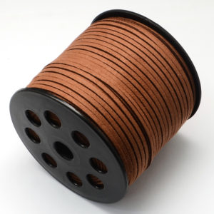 3mm Faux Suede Cord - Brown - Riverside Beads
