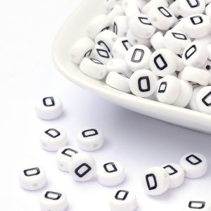 Acrylic Alphabet Bead - D - Riverside Beads