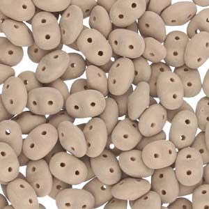 Czech SuperDuos - Bondeli Matt Cappuccino - Riverside Beads