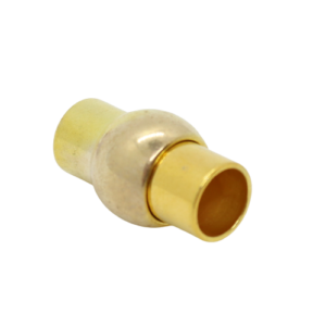 6mm Kumihimo Magnetic Clasp Gold - Riverside Beads