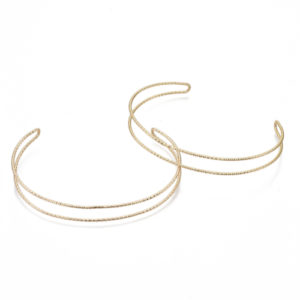 Gold Plated Cuff Bangles - Riverside Beads