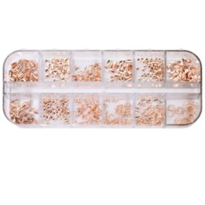 Mixed Resin Rose Gold Chip Box - Riverside Beads