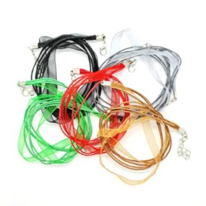 20 Assorted Ribbon Cord Necklaces 1