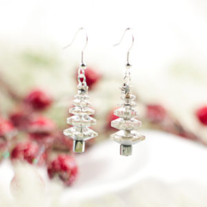 Crystal Christmas Tree Earrings